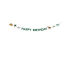 PartyDeco girland mix, Happy Birthday, Dino, 3m