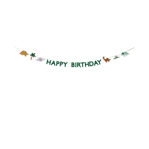 PartyDeco girland mix, Happy Birthday, Dino, 3m