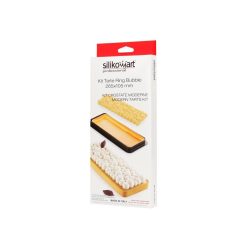   Silikomart tarte forma buborékmintával, téglalap, 26,5×10,5 cm