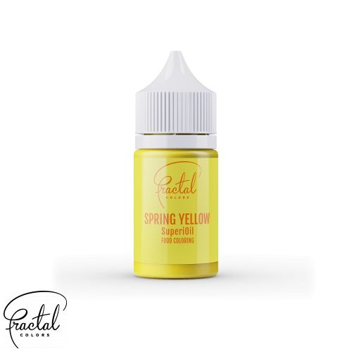 Fractal SuperiOil olaj alapú ételfesték, Tavasz Sárga (Spring yellow), 30g