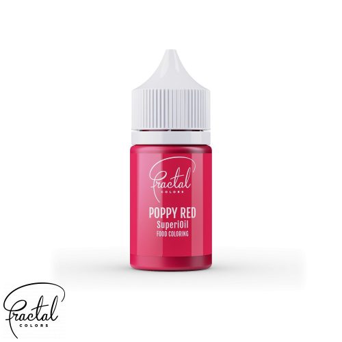 Fractal SuperiOil olaj alapú ételfesték, Pipacs (Poppy Red), 30g