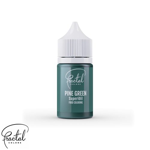 Fractal SuperiOil olaj alapú ételfesték, Fenyő Zöld (Pine green), 30g