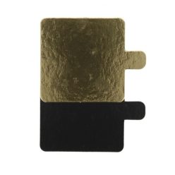 Desszert alátét, mini torta karton, négyzet, 8x8 cm